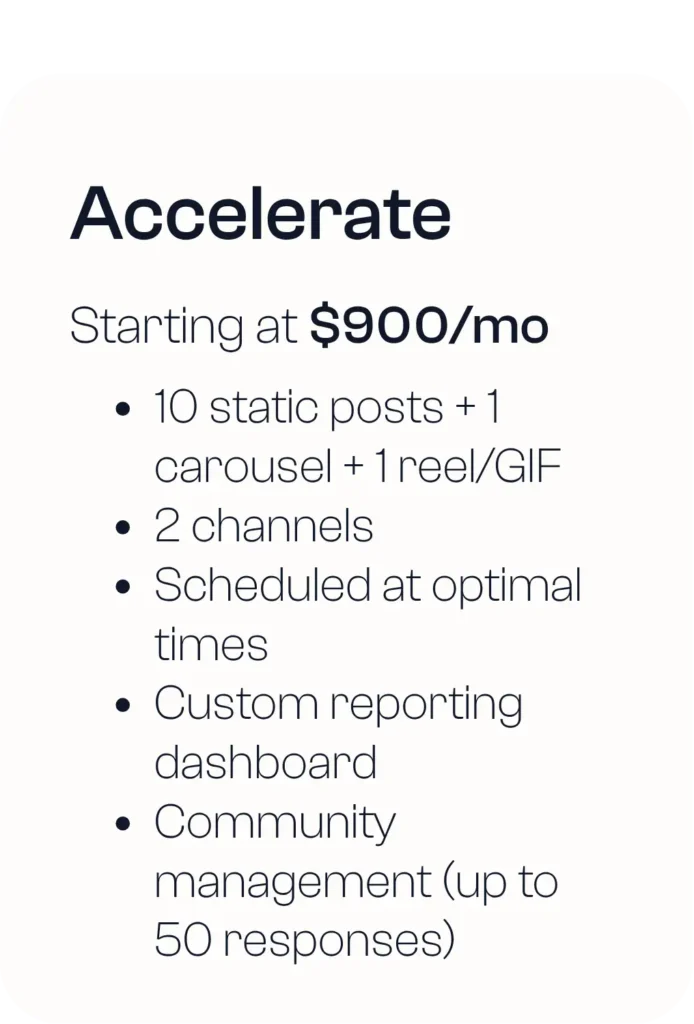 Accelerate Plan